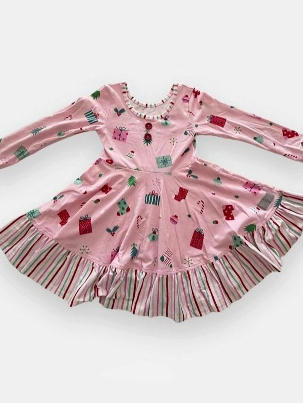 Pink Eleanor Rose Christmas Dress